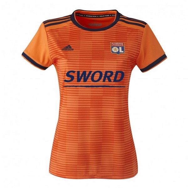 Camiseta Lyon Replica Tercera Ropa Mujer 2018/19 Naranja